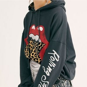 Daydreamer By Free People Black Graphic Hoodie